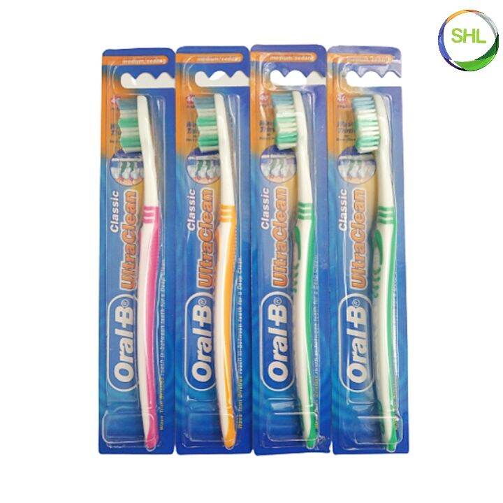 Oral-B Classic Ultra Clean Toothbrush Soft/Medium 40 Regular Berus Gigi ...