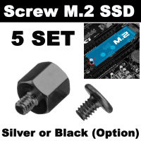 น็อต M.2 สำหรับ SSD Mainboard Hand Tool Mounting Kits Stand Off Screw Hex Nut for A-SUS PC Laptop 5 Set