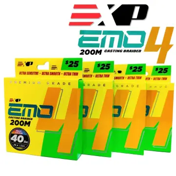 EXP EMO 4X 200m Casting Braided Fishing Line PE Multifilament