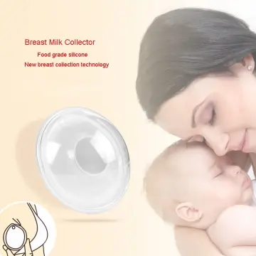 2Pc Breast Milk Collector Nursing Cup Reusable Collect Leakproof Silicone  Saver