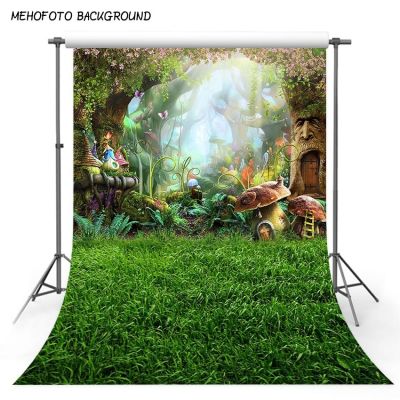 Mehofond Photography Background Spring Fairy Tale Wonderland Forest Children Birthday Party Decorations Backdrop Photo Studio