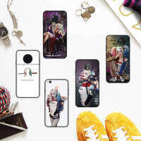 Black เคสโทรศัพท์ หรับ iPhone 14 G52 G31 12 G42 G22 G41 Moto G1000 13 G71 Mini Pro Max Plus ซิลิโคน Protected ปก sh-73 Harley Quinn