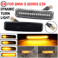 LED แบบไดนามิกเลี้ยวไฟเครื่องหมายด้านข้างโคมไฟ Repeater สัญญาณไฟสำหรับ BMW 5 Series E39 1995-2003 M5