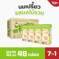 Country Fresh นมเปรี้ยวโยเกิร์ตยูเอชที นมกล่องพร้อมดื่ม ขนาด 180มล.