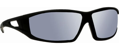 3M Safety Eyewear Silver Mirror, Black Frame Grey Accent, Anti-Fog & Scratch Resistant Lens