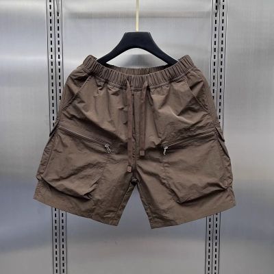 กางเกงขาสั้นคาร์โก้ของผู้ชายสำหรับ MODE Korea มาใหม่ล่าสุดกางเกงขาสั้นผู้ชายแห้งเร็วโอเวอร์ไซส์มีกระเป๋าฤดูร้อน