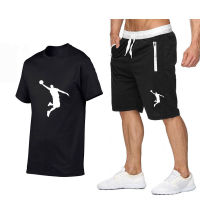 Summe Mens Brand Sportswear Shorts Set Short Sleeve Breathable T-Shirt And Shorts Casual Wear Mens Basketball Training Suit