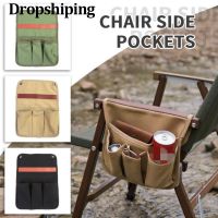 hot！【DT】☢☇▣  Side Canvas Organizer Outdoor BBQ Camping Armrest Storge Wear-resistant Gardening