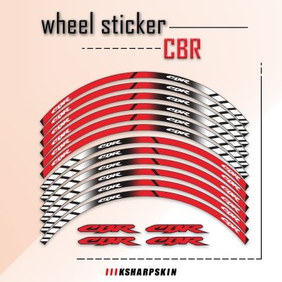 【hot】 17 Inches Motorcycle Stickers Sticker Front Rear Decals Reflective Decal HONDA CBR CBR250R CBR650F CBR300R