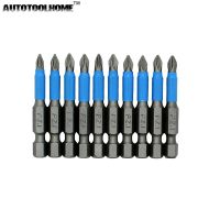 【cw】 10pc 50mm PH1 PH2 PH3 PZ1 PZ2 PZ3 Magnetic Screwdriver Bit Set 1/4 quot; Shank Anti Phillips Electric Accessories ！