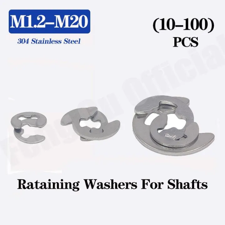 M12 M15 Retaining Ring 304 Stainless Steel Circlip Sack Retainer E E Type Split Washers Gb896 