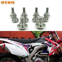 OTOM 10 Pcs Motocross Body Fairing Bolts Kit Motorcycle Radiator Fuel Tank Guard Plate Fastener Clips Screw Nuts For HONDA CRF Nails  Screws Fasteners