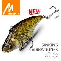 【lz】℗⊕▩  Meredith-vibração-x vib 75mm 19g wobblers isca artificial equipamento de pesca vibração profundidade total acessórios