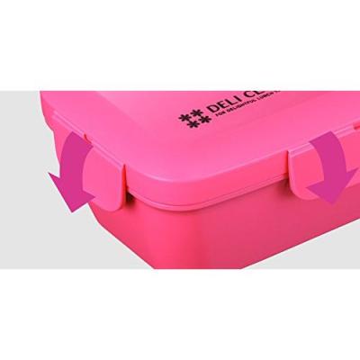 กล่องข้าวกลางวันแอสเวลสีชมพู510มล. | Deli Club TLB-510/กล่องใส่อาหาร/พร้อม DividerTH