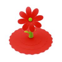 Creative Anti-dust Silicone Cup Cover Coffee Cup Suction Seal Lid Cap Silicone Lovely Sun Flower Cup Cover Drink Coasters