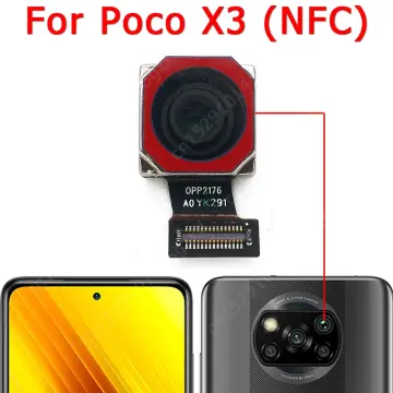 NEW Rear Back Camera Glass Lens For Xiaomi POCO X3 NFC Global Version  Camera Glass With Cover Frame Holder With Glue Adhesive