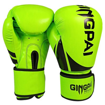 GINGPAI ถุงมือต่อยมวยของ MMA หนาแบบหนัง PU S S S S Sbag ถุงมือเตาอบฝึกซ้อมยิมมวยไทยอุปกรณ์กีฬาไทย