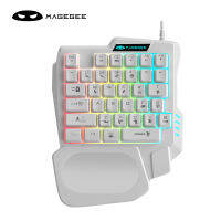 MageGee TS31 /Battle-AX คีย์บอร์ดกลไกแบบมือเดียว RGB LED,คีย์บอร์ดเล่นเกมและเมาส์เครื่องแปลงแบบครบชุดสำหรับโทรศัพท์มือถือ/พีซี/ไมน์คราฟต์