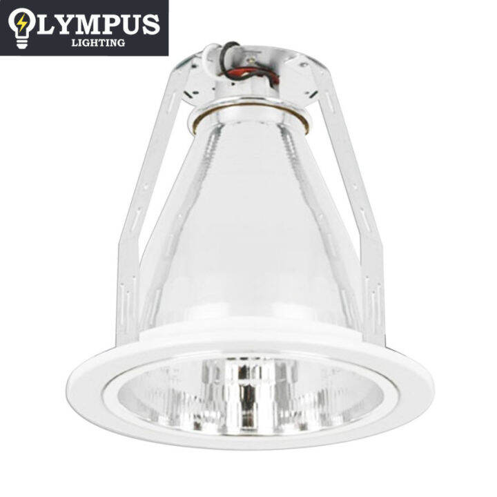 Olympus LED Round Vertical Recessed Pinlight Housing w/ Beehive Reflector E27 Fixture 4 inches