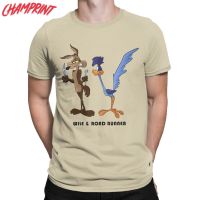 Roadrunner Wile E Coyote Mens T Shirts Vintage Tees Tshirt Cotton Clothes 100% cotton T-shirt