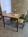 โต๊ะอาหาร2ที่นั้่ง ชุดโต๊ะอาหาร  เก้าอี้2ตัว โต๊ะ1ตัว โต๊ะอาหาร ประกอบง่าย มีใบประกอบพร้อมอุปกรณ์ #FG-2000-2. 