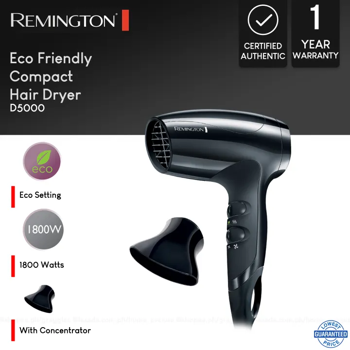 Remington Eco Friendly Compact 1800W Hair Dryer D5000 | Lazada PH