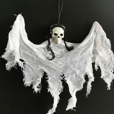 UNI Halloween Hanging Skull Head Ghost Haunted House Escape Horror Props Ornament ตกแต่งคริสต์มาส