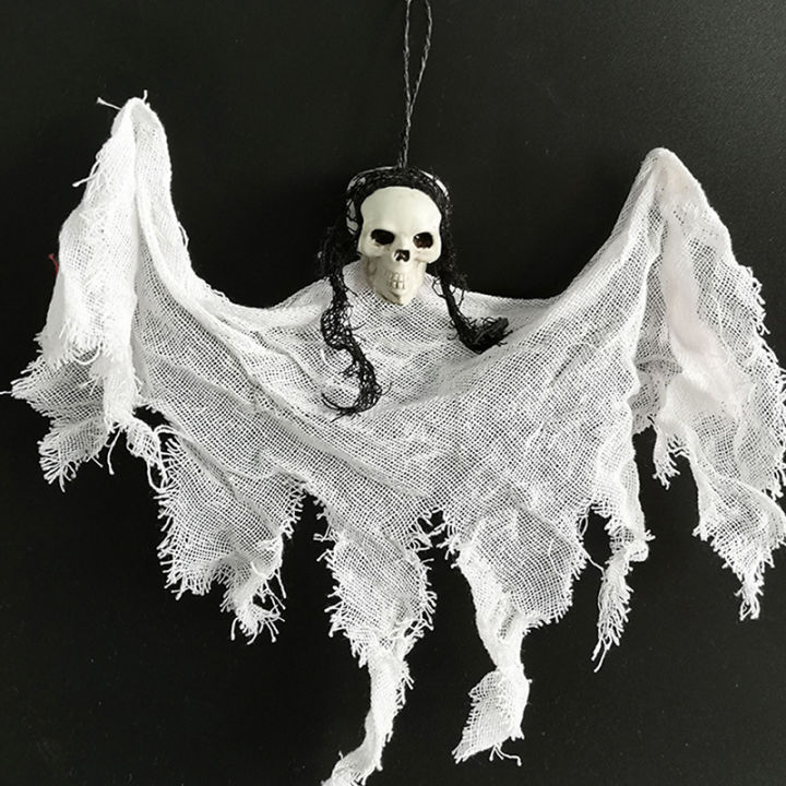 uni-halloween-hanging-skull-head-ghost-haunted-house-escape-horror-props-ornament-ตกแต่งคริสต์มาส