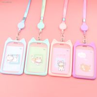 ™ Credit Card Holder with Retractable Reel Lanyard Cute Cartoon Bank Identity Bus ID Card Holder Wallet Bus Card Cover Case Bags