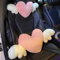 1PCS Car Headrest Neck Pillow Car Seat Back Lumbar Cushion Plush Car Seat Pillow Neck Pillow Cute Cartoon Car Interior Pillow Seat Cushions