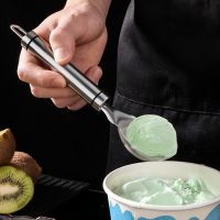 Ice Cream Scoop Kitchen ToolsStainless Steel Spring Handle Mash Potato Watermelon Ball Scoop Home Kitchen Accessories