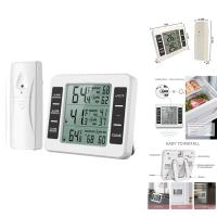 Wireless Refrigerator Digital Freezer Temperature Monitor with Sensors for Indoor Outdoor