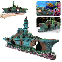 Fish Aquarium Ornament Boat Tank Ornament Ship Aquarium