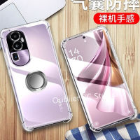 เคสโทรศัพท์ OPPO Reno10 Pro + Plus A78 NFC A95 A55 A16 A16e A16k 5G 4G เคส ดีไซน์ใหม่ฝาครอบเนื้อนิ่ม TPU โปร่งใสเรียบง่ายบางเฉียบพร้อมขาตั้งการดูดด้วยแม่เหล็ก Case 2023