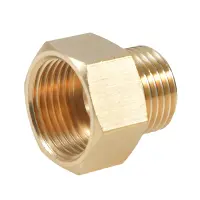 Thickened Inner and Outer Wire Extension Joint1/2 To The 3/8 Male Adapter 1/2 Reducing Joint 3/8 Threaded Connector Drip 2 Pcs