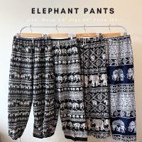 “Elephant pants” กางเกงช้าง กางเกงช้างไซต์ใหญ่ กางเกงช้างสาวอวบ กางเกงช้างเอว54นิ้ว