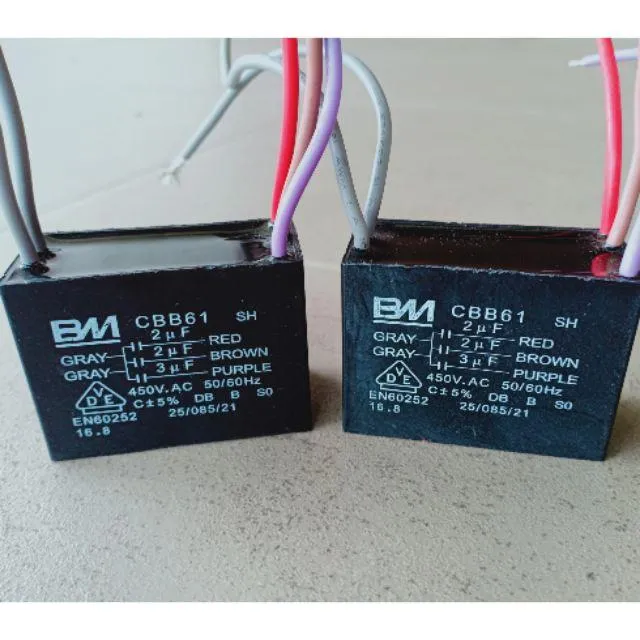 High Quality Original BM 2 2 3uF 5 Wire Ceiling Fan Capasitor