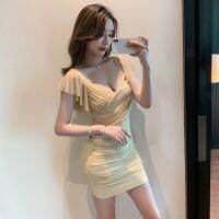 ไนต์คลับชุดเดรสสุดเซ็กซี่กระเป๋าตาข่ายเอวสูงเข้ารูปใส่ในช่วงฤดูร้อนของผู้หญิงเสื้อผ้าใส่ทำงานช่างเทคนิคชุดทำงานสินค้าใหม่ ✔ประดับ