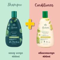 (Big Duo Set) นิ่มพร แชมพูสมุนไพร400ml + นิ่มพรครีมนวดผมสมุนไพร 400ml สูตรมะกรูดเข้มข้น