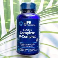 วิตามินบีรวม BioActive Complete B-Complex 60 Vegetable Capsules (Life Extension®) วิตามินบีคอมเพล็กซ์