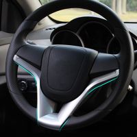 New Design for Chevrolet Cruze Sedan Hatchback High Quality Matt Chrome Trim Steering Wheel Squins Cover Sticker Case ABS