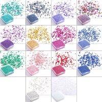 blg Crushed Glass Glitter Resin 80g/Box Irregular Metal Fragments Broken Glass 【JULY】