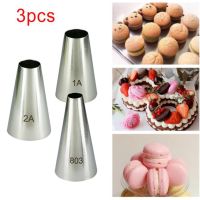 【CC】✠✳♘  3PCS Round Icing Piping Nozzles Writting Decorating Tips Cookies Pastry Cakes