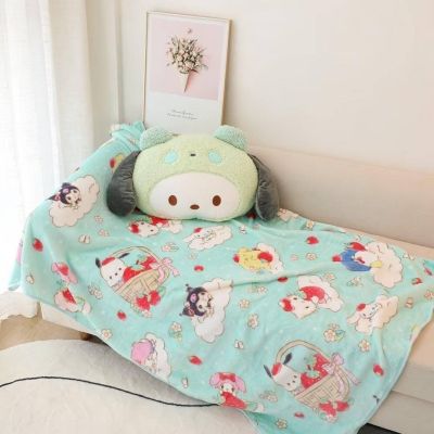 หมอนผ้าห่มเป็นของขวัญ Sanrio Character  ขนาดหมอนประมาณ 40×28 cm ผ้าห่มขนาด 1.5×1 เมตร