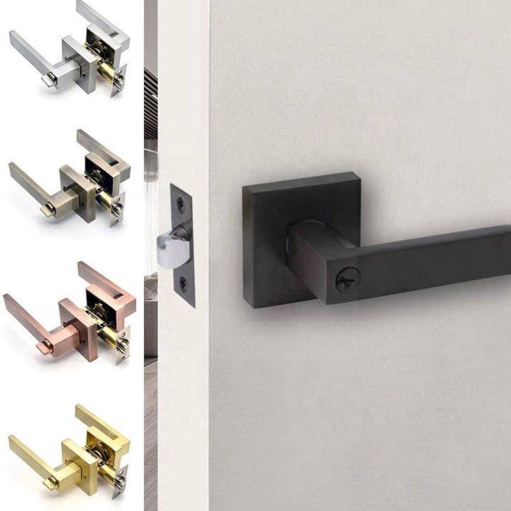 【hot】 Door Handles For Interior Doors Front Back Gate Levers With Lock ...