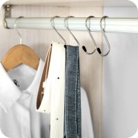 S-Shape Hook Stainless Steel Clothes Bags Towels Plants Hanging Rack useful tools Kitchen Bedroom Railing S Hanger Hook Clothes Hangers Pegs