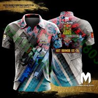 (ALL IN STOCK) south borneo shooting SHOOTER CLUB IPSC Quick Dry Full Sublimation Free Custom Logo Design Summer Polo POLO shirt 292