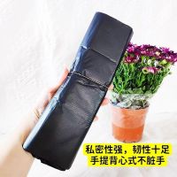 Durable garbage bag black household thickened portable vest style medium and large size disposable kitchen hotel wholesale plastic bag