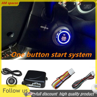 ? AM 12V Push Button Car Engine Start Stop System Kit For Auto Keyless Entry Alarm