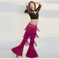 ใหม่ Belly Dance เสื้อผ้าฤดูร้อนผู้ใหญ่เริ่มต้น Belly Dance Practice เสื้อผ้าผู้หญิง Belly Dance Performance ด้านบนกางเกง2ชิ้น Set